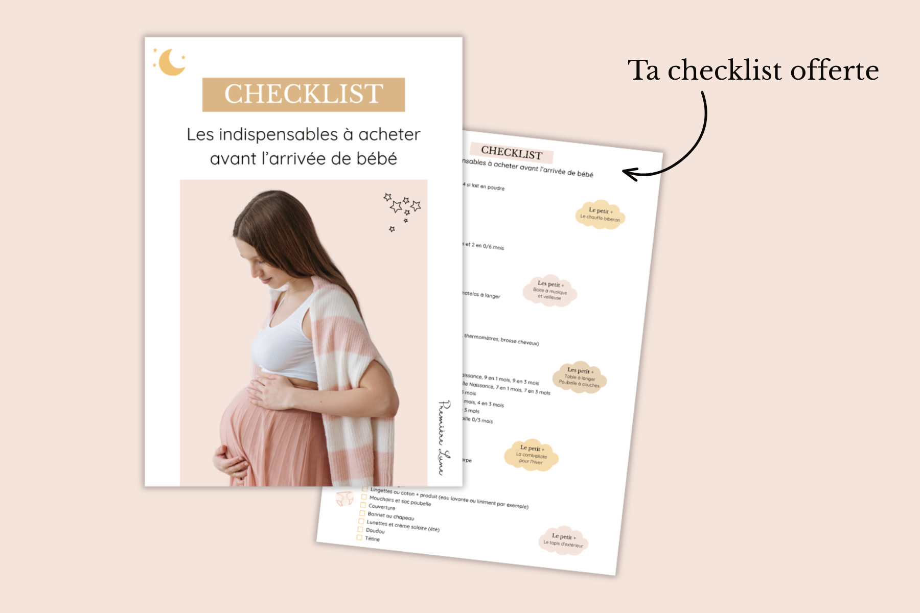 Checklist pour tes premiers achats pour bébé